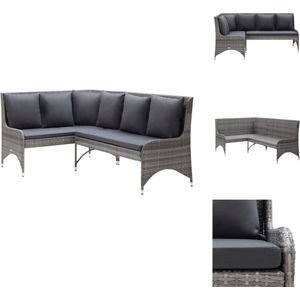 Vidaxl - Garten-Ecksofas 2 Stk. Poly Rattan Grau - Outdoor-Sofa - Gartenmöbel - Lounge Möbel - Rattan Sofa - Eckbank