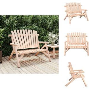 Vidaxl - Gartenbank 2-Sitzer 119x85x98 cm Massivholz Fichte - Gartenbank - Holzmöbel - Gartenmöbel - Outdoor Möbel - Esszimmerset