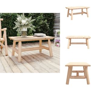 vidaXL Salontafel - Houten - 90 x 50 x 41 cm - Massief vurenhout - Tuinbank