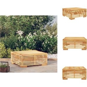 vidaXL Salontafel - Massief Teakhout - 69.5 x 69.5 cm - Trendy Design - Tuinbank