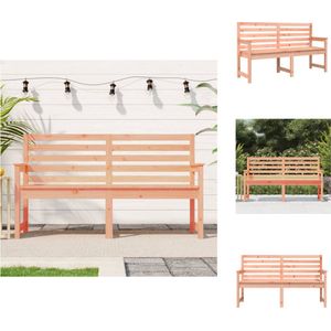 vidaXL Houten tuinbank - Douglas - Zitting van latwerk - 159.5x48x91.5 cm - Draagvermogen 110 kg - Tuinbank