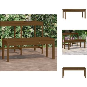 Vidaxl - Gartenbank Honigbraun 109x44x45 cm Massivholz Kiefer - Gartenbank - Holzmöbel - Gartenmöbel - Kiefernholz - Outdoor Möbel