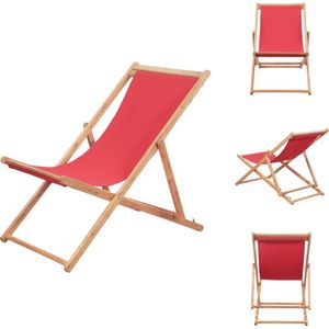 vidaXL Campingstoel - vidaXL - Strandstoelen - 60x98.5/100/106 cm - Inklapbaar en verstelbaar - Tuinstoel