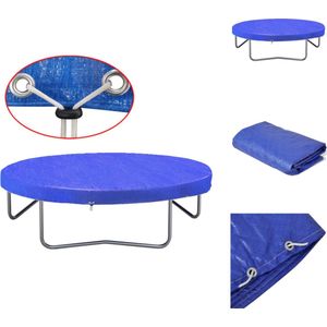 vidaXL Trampolinehoes - Donkerblauw - 480 cm - Polyethyleen - Trampolinebeschermhoes