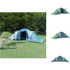 vidaXL Tent - Tenten - Kampeertent - Kampeertenten - Tent 6-persoons blauw en groen