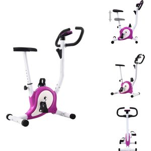 vidaXL Hometrainer Beginner - Fiets - 64x41x101cm - Bandweerstand - LCD - Hometrainer