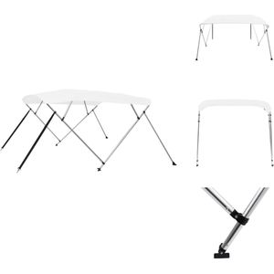 vidaXL Biminitop - Biminitops - Bimini Top - Bimini Tops - Biminitop 4-boogs 243x180x137 cm wit
