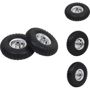 Vidaxl - Hebezüge, Kräne & Rollwagen - Living Sackkarrenräder 2 Stk. Gummi 4,10 / 3,50 - 4 (260x83)