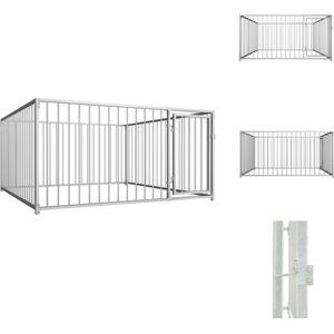 vidaXL Hondenkennel - Hondenkennels - Kennel - Kennels - Hondenkennel voor buiten 200x200x100 cm