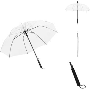 vidaXL transparante POE paraplu - 100 cm diameter - lichtgewicht en stevig - Paraplu