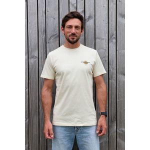 Kultivate - T-shirt - Ecru - Korte Mouw - 2501040201
