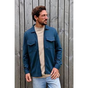 Kultivate - Overshirt - Petrol - Regular Fit - Lange Mouwen