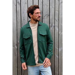 Kultivate - Overshirt - Groen - Regular Fit - Lange Mouwen