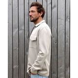 Kultivate - Casual Shirt - Ecru - Luxury Zip - Lange Mouwen