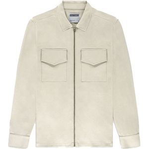 Kultivate - Casual Shirt - Ecru - Luxury Zip - Lange Mouwen