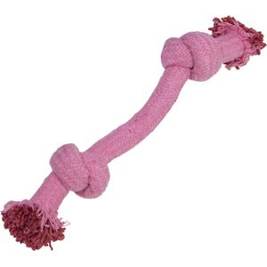 Jack and Vanilla Kalanga - Lengte 26 cm - Flostouw hond - Honden speelgoed - Puppyspeelgoed - Hondenspeelgoed - Honden speeltouw - Puppy speelgoed - Honden flostouw - Licht Roze