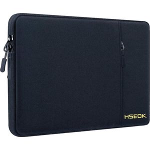 Laptophoes 15,6 Inch - Waterdicht - Laptop Hoes/Sleeve - Met Accessoirevak - Laptoptas Donkerblauw