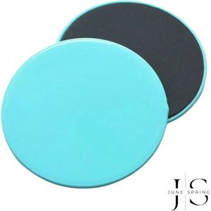 June Spring Fitness & Yoga Slides - Kleur: Groen - Formaat: 18 cm - 2 stuks - Full Body Workout - Hoge Kwaliteit - Billen, Benen, Buik & Rug Trainen - Home Workout - Core Training - Fitness Core Slides - Yoga Slides - Yoga Schijf - Gym Accessoires