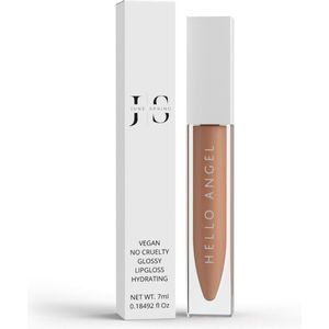 Liquid Lipstick Matte - Merk: June Spring - Naam: Hello Angel - Kleur: Beige/Nude - Vegan & Bio Lipstick - Hoge Kwaliteit - Lippenstift - Volume Lipstick - Matte Liquid Lipstick met Pigment