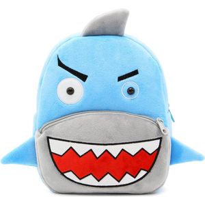 BoefieBoef Haai Baby Shark Peuter Rugzak/Rugtas | Schattige Dieren Kinder Rugtas 0-5 Jaar - Baby Backpack voor Peuterspeelzaal / Opvang - Ideaal voor Peuters & Kleuters