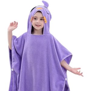 BoefieBoef Octopus Piraat Bio Katoen Baby & Kinder Badponcho met Capuchon - Dieren Design - Badcape 1-7 Jaar - Peuter Strandponcho & Kleuter Zwemponcho - Absorberend & Sneldrogend - Handdoek - Kraamcadeau – jongens – meisjes – Sinterklaas – kerst