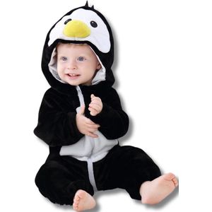 Pinguin Baby Dieren romper Verkleedpak – Peuter CarnavalKostuum – Onesie Kinderen 6 maanden tot 2 jaar – Flanel – Voor Kerstmis, Sinterklaas Cadeau – Jongen & Meisjes - Jumpsuit – Pyjama of Boxpak – Kruippak – Perfect kraamCadeau – Animal