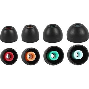 Ibley Siliconen oortips voor Sony WF-1000xm4/xm3/xm2 zwart - Siliconen Earplug - XS/S/M/L formaat - 4 paar - 4 maten