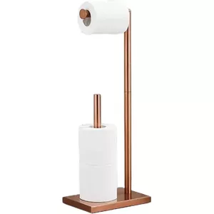 Toiletbutler Staand 18x19.5x64.7cm Zwart/Bruin - - Online Sanitairwinkel