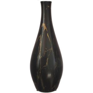 Idea4seasons - Dazzle - Vaas - Zwart/goud - Keramiek - D13 cm x H35 cm