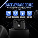 Strex - Draadloze Oordopjes - Active Noise Cancelling - Zwart - Bluetooth 5.3