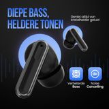Strex - Draadloze Oordopjes - Active Noise Cancelling - Zwart - Bluetooth 5.3