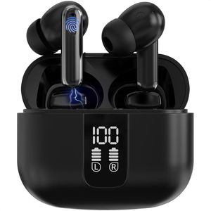 Strex - Draadloze Oordopjes - Active Noise Cancelling - Zwart - Bluetooth 5.3