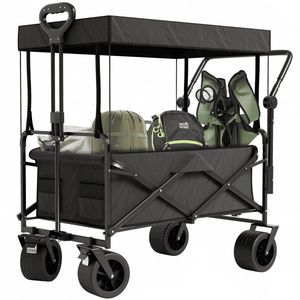 Opvouwbaar Bolderkar Tot 120kg Draagvermogen - 83x47x60cm