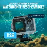 Strex - Action Camera - 5K 50MP - 60FPS - 30M Waterdicht - WiFi - Touchscreen