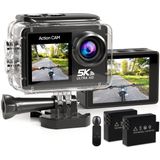 Strex - Action Camera - 5K 50MP - 60FPS - 30M Waterdicht - WiFi - Touchscreen
