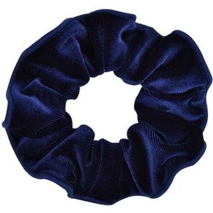 CHPN - Scrunchie - Fluwelen Scrunchie - Haarelastiek - Donkerblauw - Haarstyling - Haaraccessoires - Wokkel - Accessoire - Froesel - Elastiek