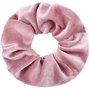 CHPN - Scrunchie - Fluwelen Scrunchie - Haarelastiek - Roze - Haarstyling - Haaraccessoires - Wokkel - Accessoire - Froesel - Elastiek