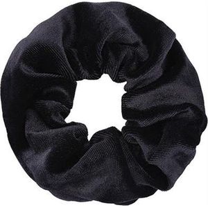 CHPN - Scrunchie - Fluwelen Scrunchie - Haarelastiek - Zwart - Haarstyling - Haaraccessoires - Wokkel - Accessoire - Froesel - Elastiek