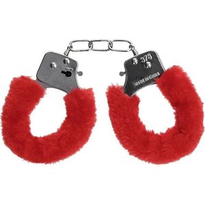 CHPN - Handboeien - Pluche handboeien - Handboeienset - Rood - Met slotje (2 sleutels) - Erotiek - Sexspeeltjes - BDSM - Cadeau
