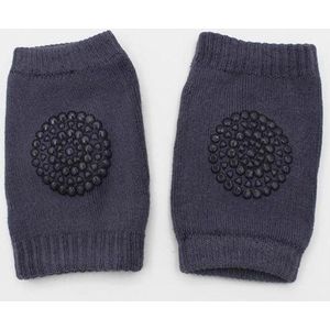 Kniebeschermers - Baby kniebeschermers - Grijs/Antraciet - 1 paar - Babykniebeschermers - Kruipen - Leren kruipen - Baby veiligheid - Kniesokken