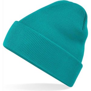 CHPN - Beanie - Muts - Gehaakte - Hippe muts - Wintermuts - Winter accessoire - Koud hoofd - Emerald groen