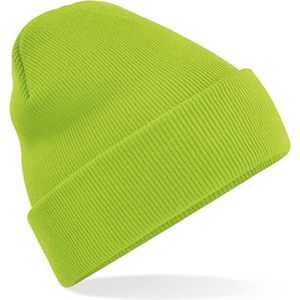CHPN - Beanie - Muts - Gehaakte - Hippe muts - Wintermuts - Winter accessoire - Koud hoofd - Neon groen