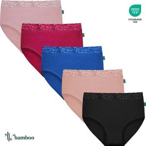 Gaubert - Taille Slips - Bamboe - 5-pak - Kanten Ondergoed