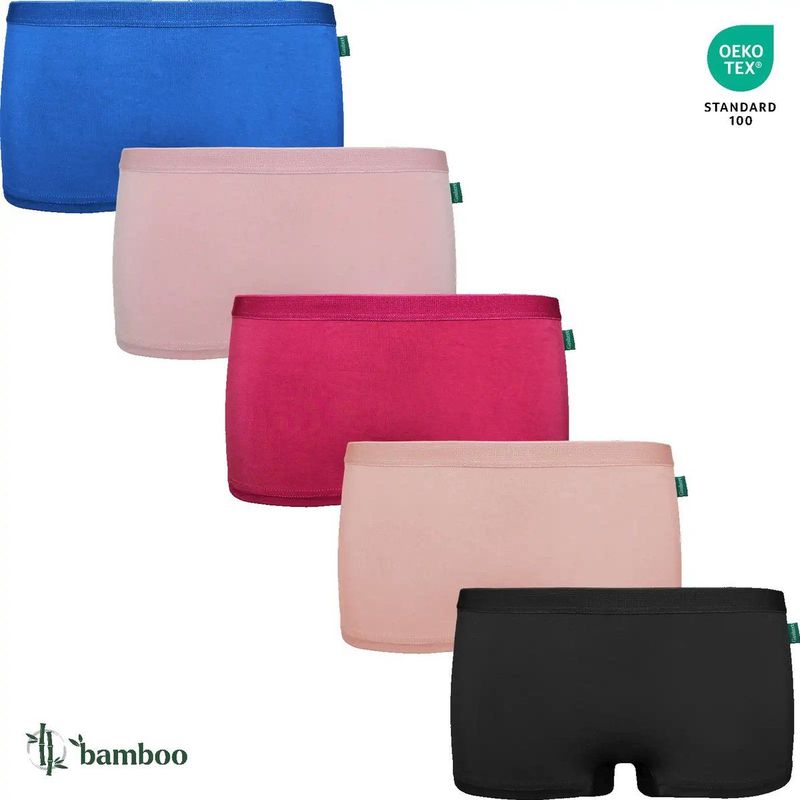 Gaubert 5-pak Bamboe Shorts Dames - Bamboe Onderbroeken Dames - Multipack Boxershorts