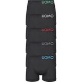 Uomo 10-Pack Heren Boxershorts - Naadloos - Uni Black - Zwart