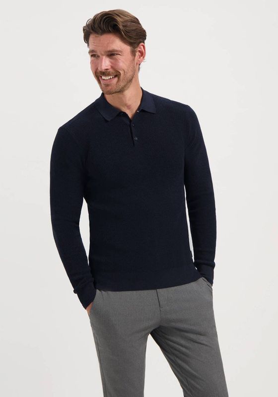 Saint Steve - SANDER - Gebreide Trui - Donkerblauw