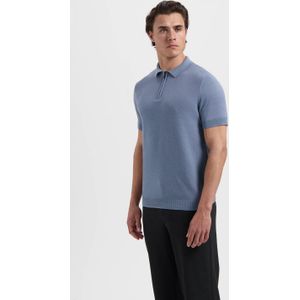 Saint Steve - Sonny Polo Shirt - Lichtblauw - Katoen - Korte Mouwen