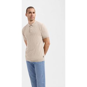 Saint Steve Polo - Korte Mouwen - Textuur - Zand