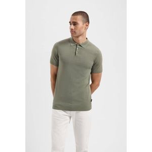 Saint Steve - Poloshirt - Groen - Gebreid