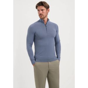 Saint Steve - CAS - Half Zip Trui - Blauw - Katoen